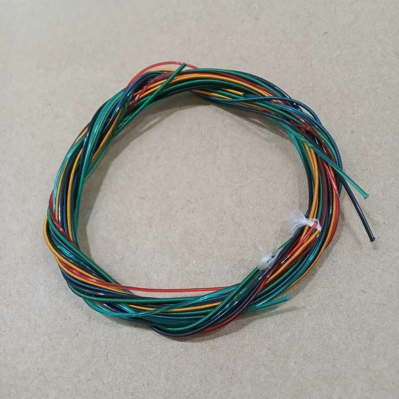 Classical Guitar Colorful Nylon Strings 6-Pack - R57 High Tension Ball End Fast Installation for Classical 6-String Instrument