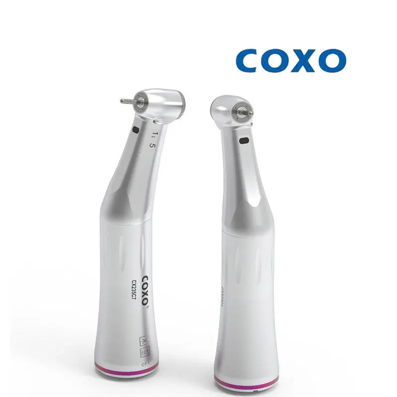 COXO Cx235 C7-2 Dental Low-Speed Handpiece Increasing Speed Fiber Optic Bender 1:5 External Waterway Electric Motor Head