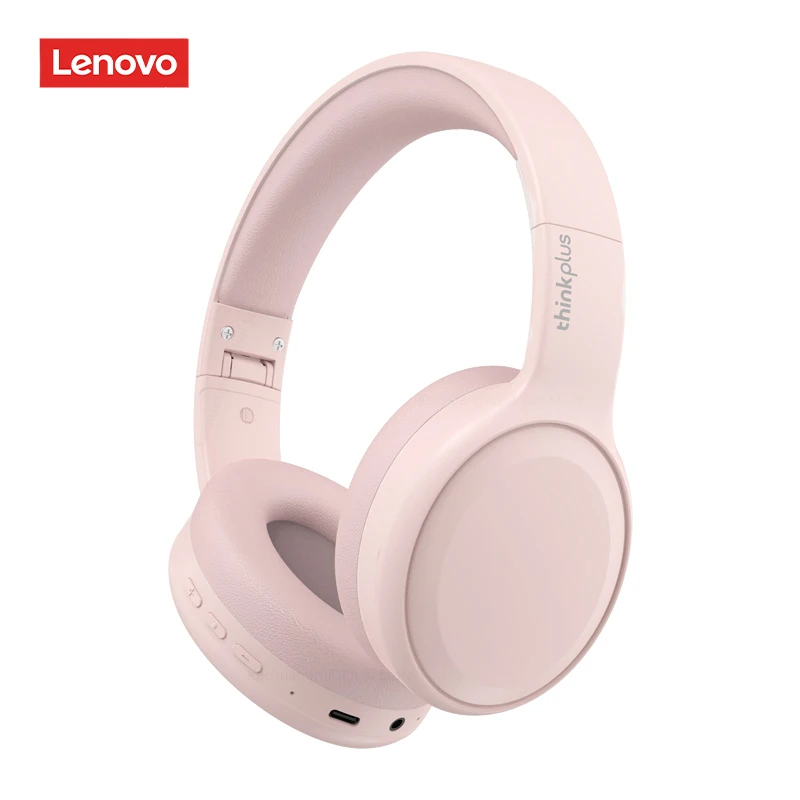 Lenovo TH30 Cuffie Bluetooth wireless con paraorecchie, auricolari sportivi, giochi Esports con microfono