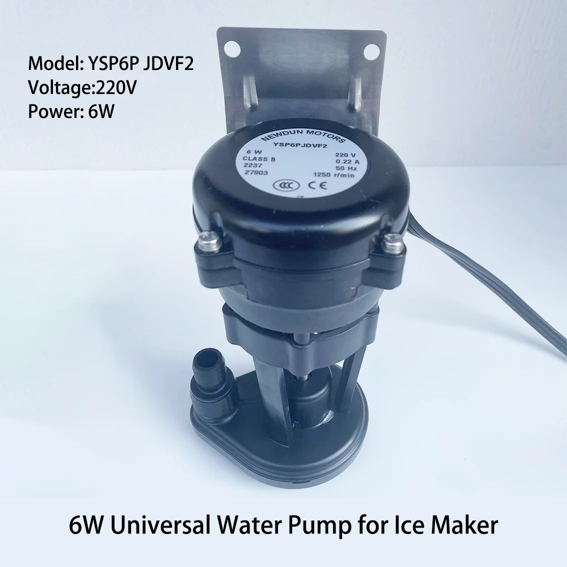 6W Ice Maker Machine General Water Pump 220V Water Pump Motor YSP6P JDVF2 Speed 1250RPM 0.22A 50HZ