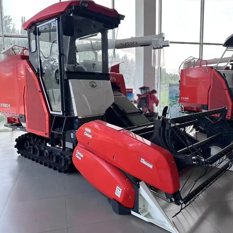 Wear Resistant Header Rice Combine Harvester Crawler Self Propelled Farm Paddy Long Service Life Continuous Harvest Collecting