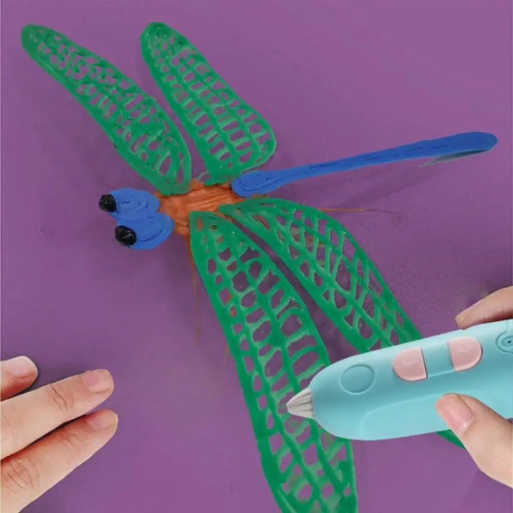 

Безопасные низкотемпературные карандаши для 3D-печати в форме пчелы и кролика, игрушки для рисования своими руками, принтер для рукоделия, 3D ручка для рисования и печати