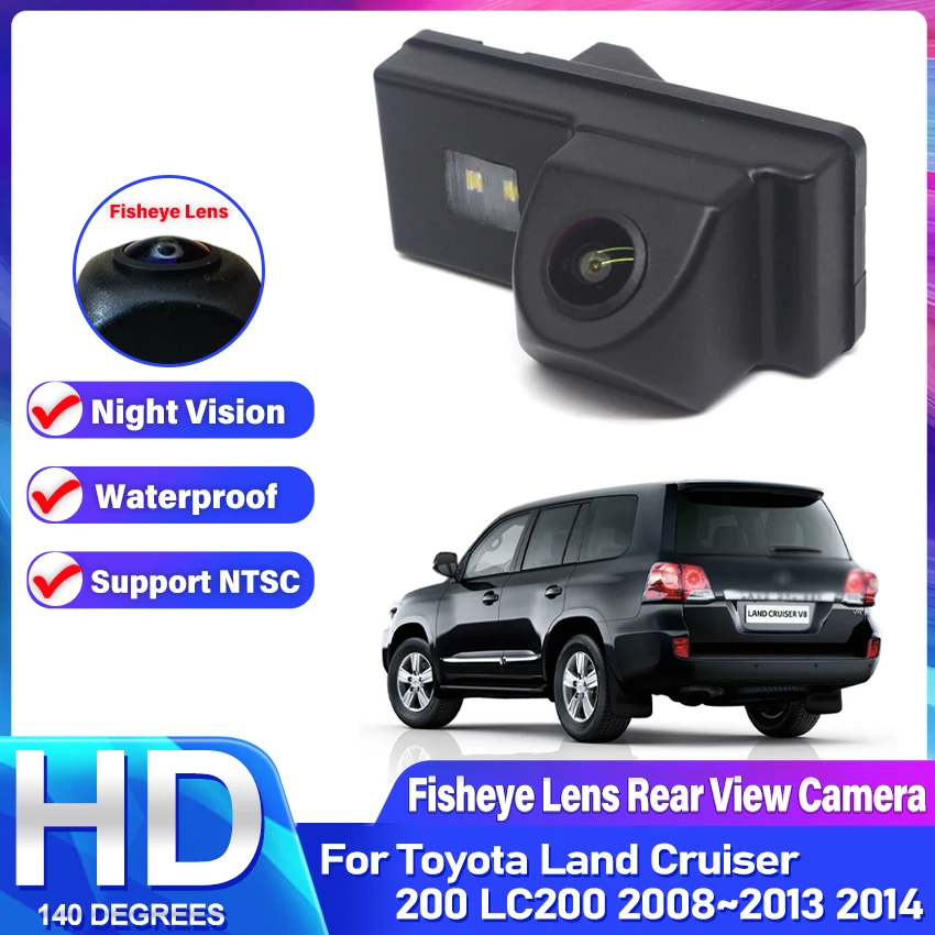 CCD HD Fisheye Lens Rear View Camera For Toyota Land Cruiser 200 LC200 2008 2009 2010 2011 2012 2013 2014 Car Reverse Monitor