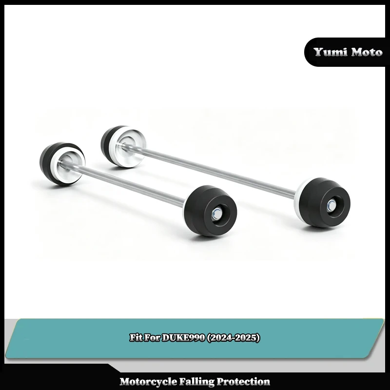 

Motorcycle Front & Rear Axle Fork Crash Sliders Wheel Protector With logo Fit For KTM DUKE990 Duke 990 2024-2025