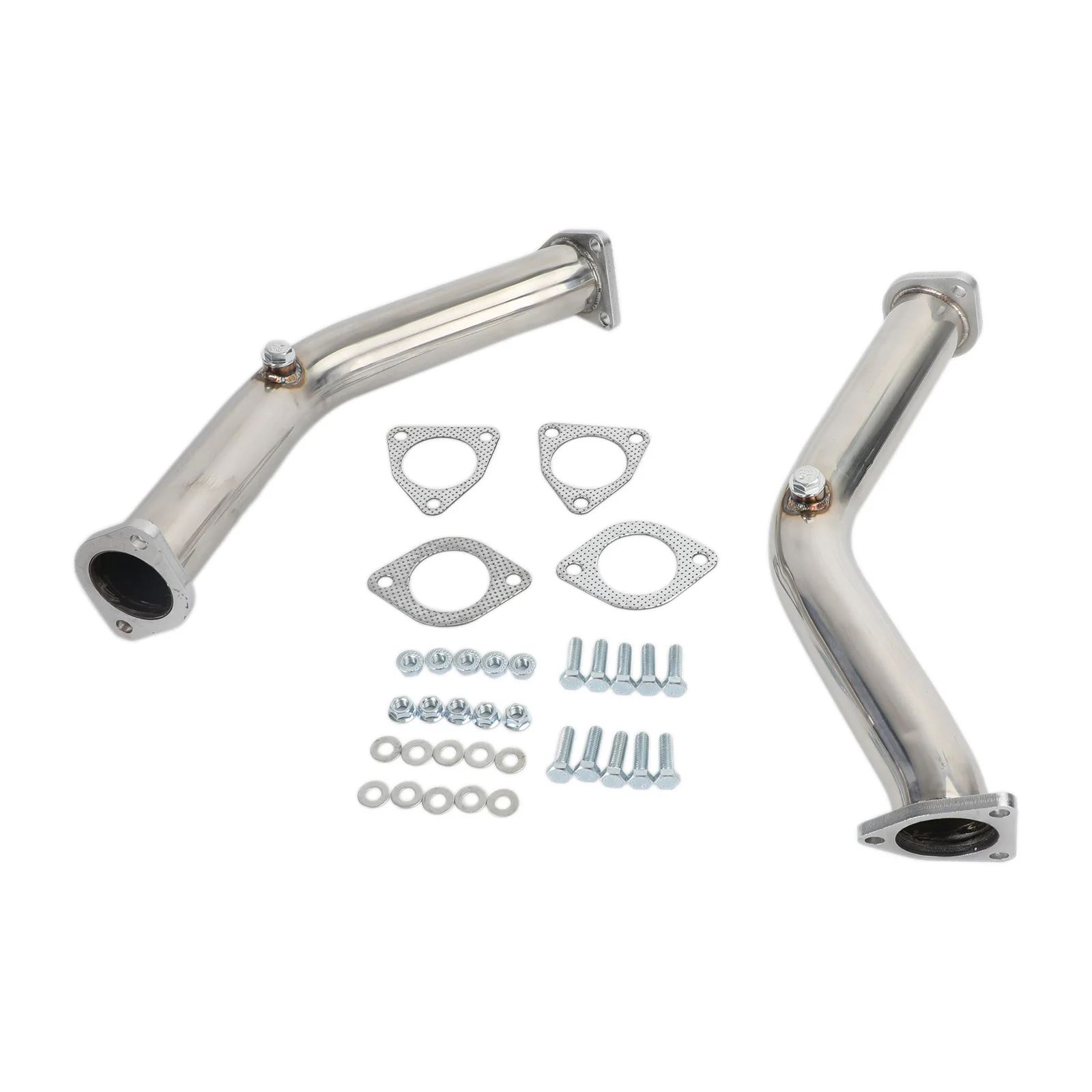 2 Test Pipes Decat Non Reson Straight Exhaust For Nissan 350Z  2003 2006 For Infiniti G35 FX35 2004 2005