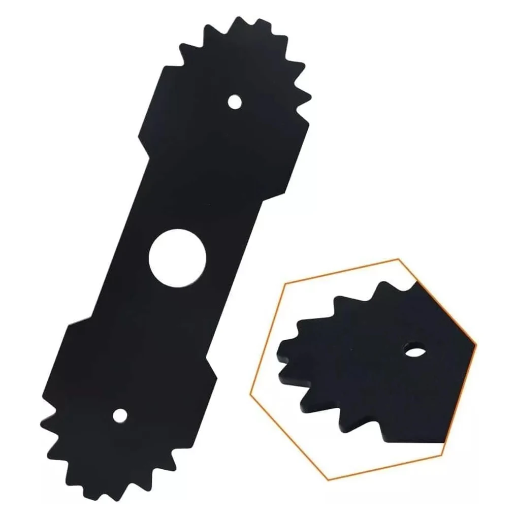 Paquete de 2 638006008   Cuchilla bordeadora con dientes para Ryobi-RY13050 RY13050A RY15518 RY40030, cuchilla cortadora de bordes, accesorios para equipos eléctricos