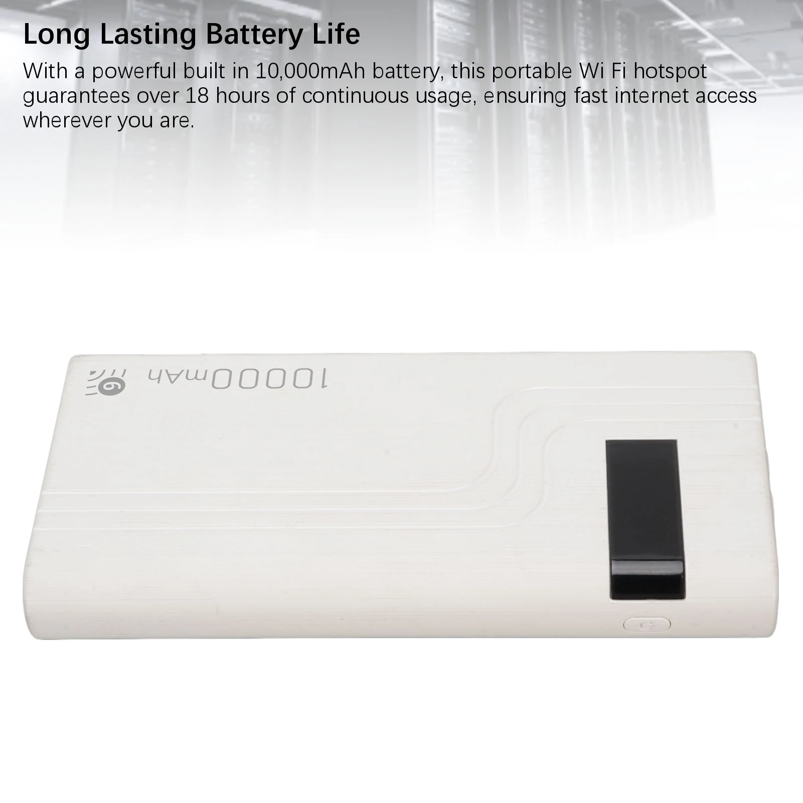 Mobiler 4G-LTE-Hotspot-Router, entsperrt, 300 Mbit/s, kabelloser SIM-Kartensteckplatz, mobiler Router, eingebauter 10000-mAh-Akku, WiFi-Hotspot-Gerät
