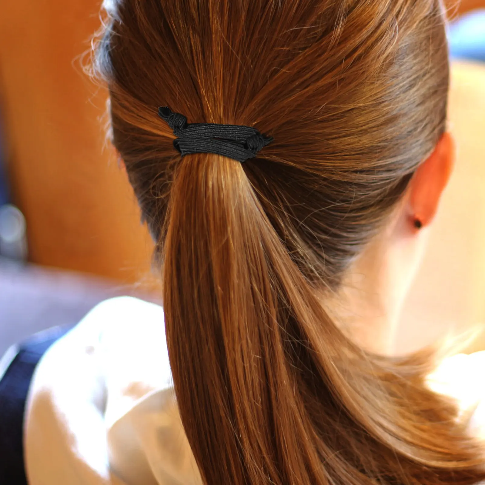 

100pcs Anti-Slip Soft Elastic Ties Elastic Scrunchies No Damage Flat Bands For Thick Curly Hair Hair Styling Tools