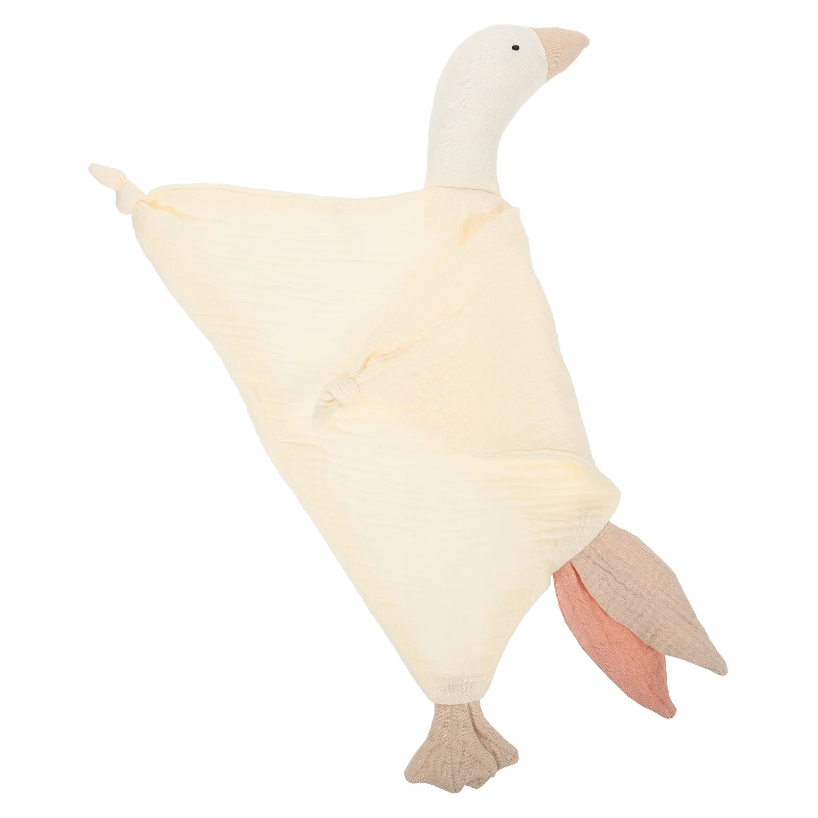 Beruhigende Schwanen-Handpuppendecke für Babys, Kleinkinder, Kleinkinder, weich, bequem, Schlafhilfe, Sicherheitsbefestigung, klein, dekorativ