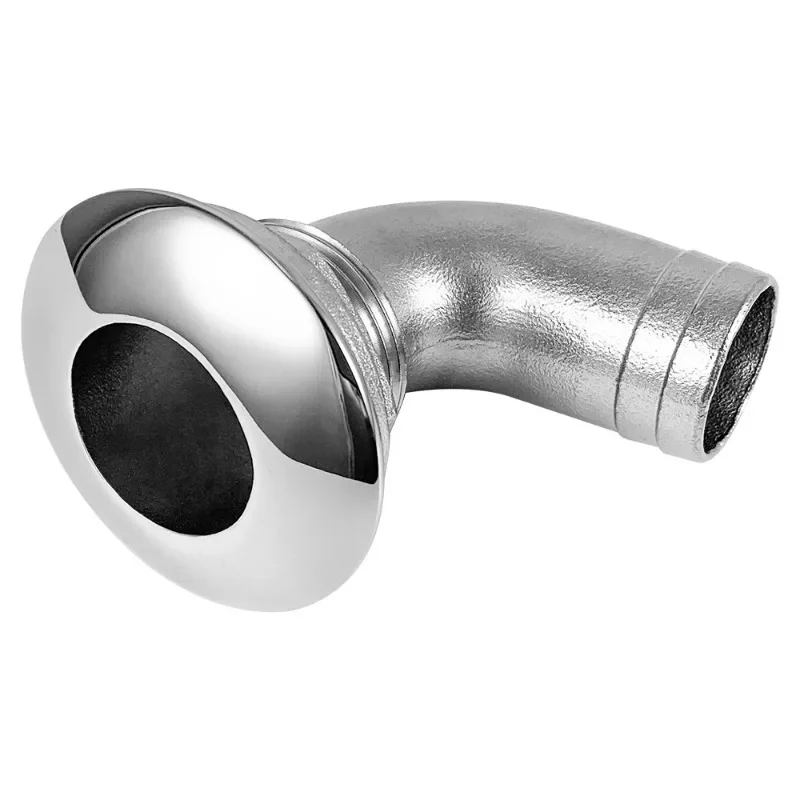 

Thru-hull Outlet 90-Degree Drain for 1-1/2" I.D. Hose 316 Stainless Steel Boat Drain for Yachts Boats Ships