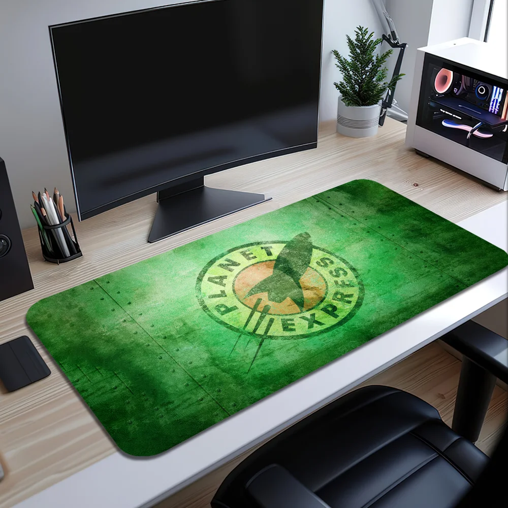 Alfombrilla de ratón F-Futurama de dibujos animados, alfombrilla de escritorio grande, teclado ergonómico de goma para oficina, PC, antideslizante, antidecoloración, personalizado para el hogar, al mejor precio