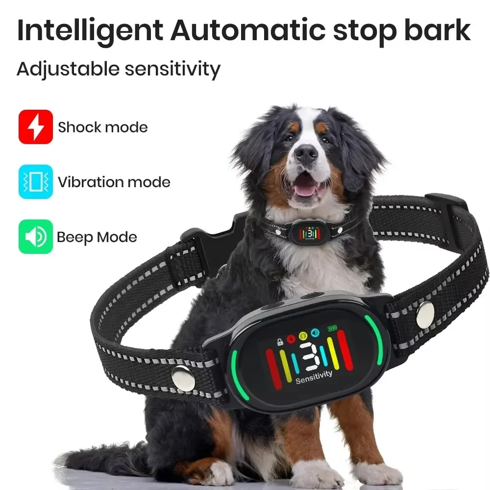 Barking Stopper Smart Color Screen Charging Waterproof Accurate Identification of Dog Sounds To Prevent Accidental Touch