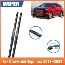 Front Rear Wipers Blades for Chevrolet Holden Equinox 2018~2024 2023 2022 2019 Accessories Auto Window Brushes Winter Cleaning