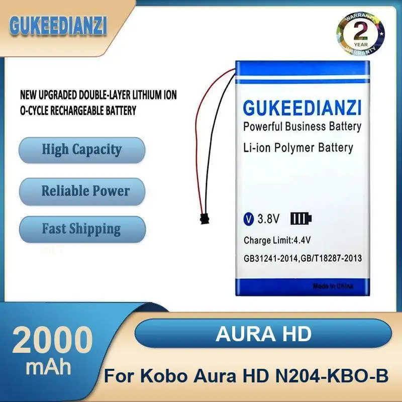 بطارية لـ Kobo Glo Electric Book DR-KB2 N905B Aura One/Forma قارئ الكتب الإلكترونية ساعة ذكية، GPS، mp3، mp4، هاتف، مكبر الصوت GN345361