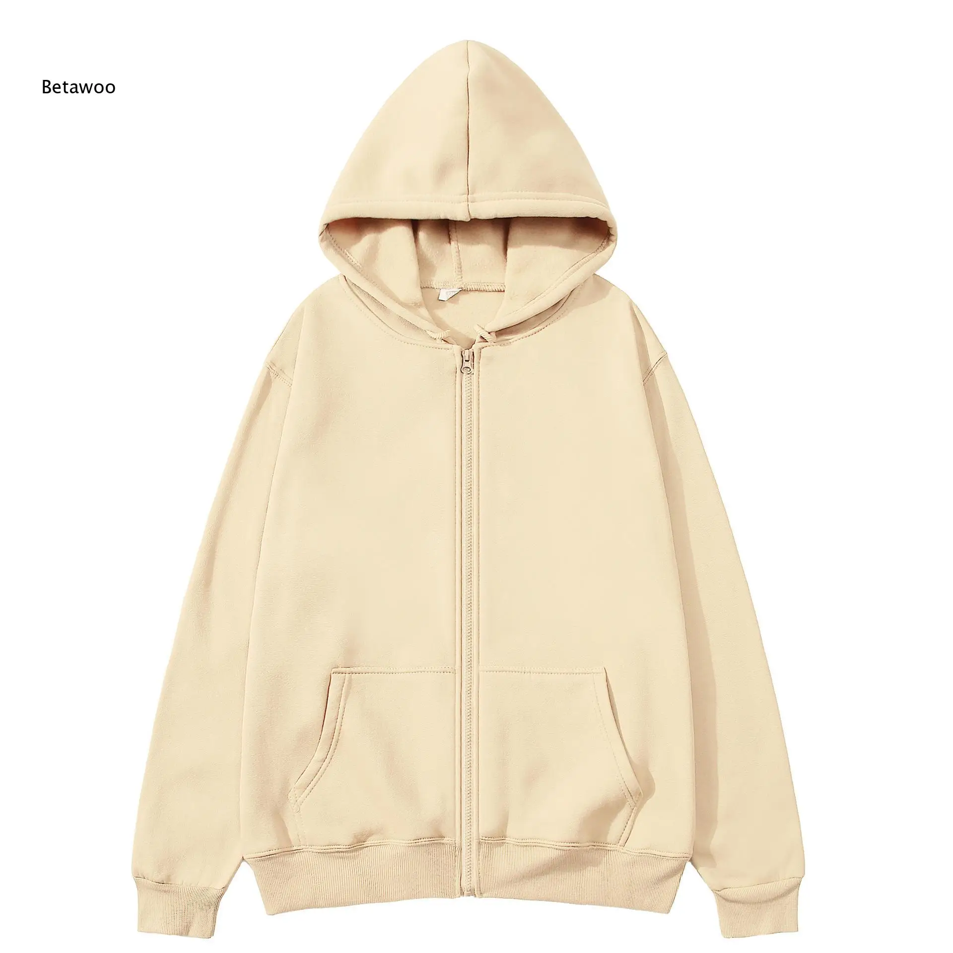 Men Comfort Zip Up Hoodie Long Sleeve Drawstring Hooded Sweatshirt Kangaroo Pockets For Daily Commute Leisure Activities