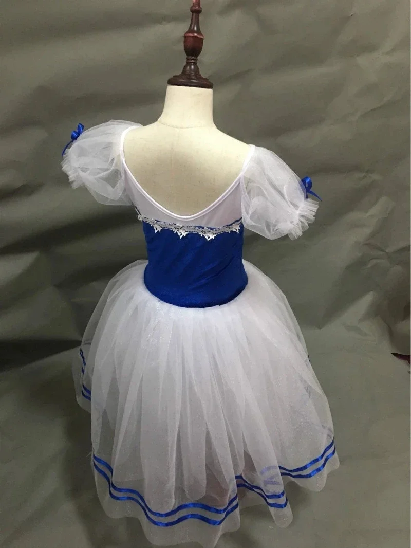 Short Puff Sleeve Giselle Ballet Costumes Child Kids Adult Long Ballerina Dress Women Ballet Tutu Girls Performance Dancing Wear