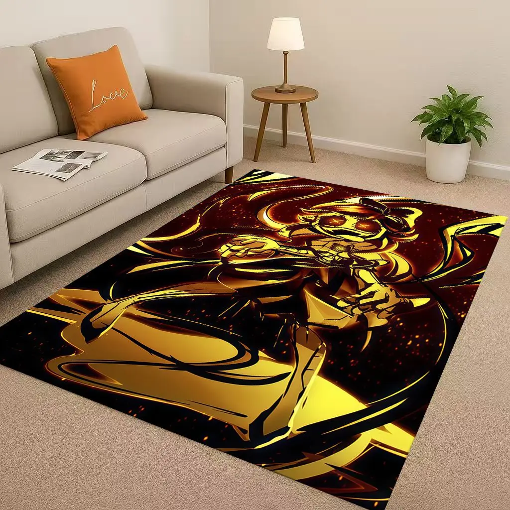 3D Cartoon Murder Drones V Uzi Robot Living Room Non-Slip Area Rug Soft Carpet for Bedroom Playroom Sofa,Easy Clean Home Doormat