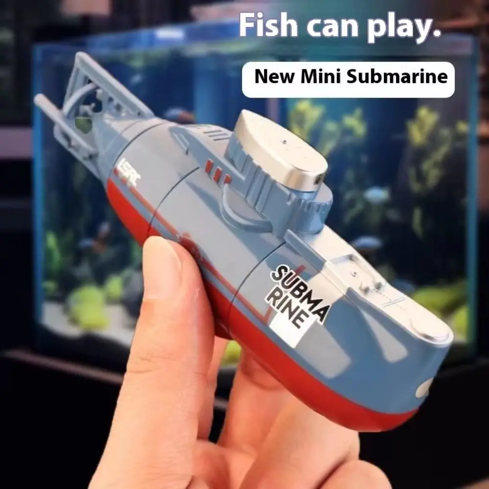 Simulation Model Mini RC Submarine 0.1M/s Speed Waterproof Remote Control Boat Outdoor Use Mini Size Waterproof Diving