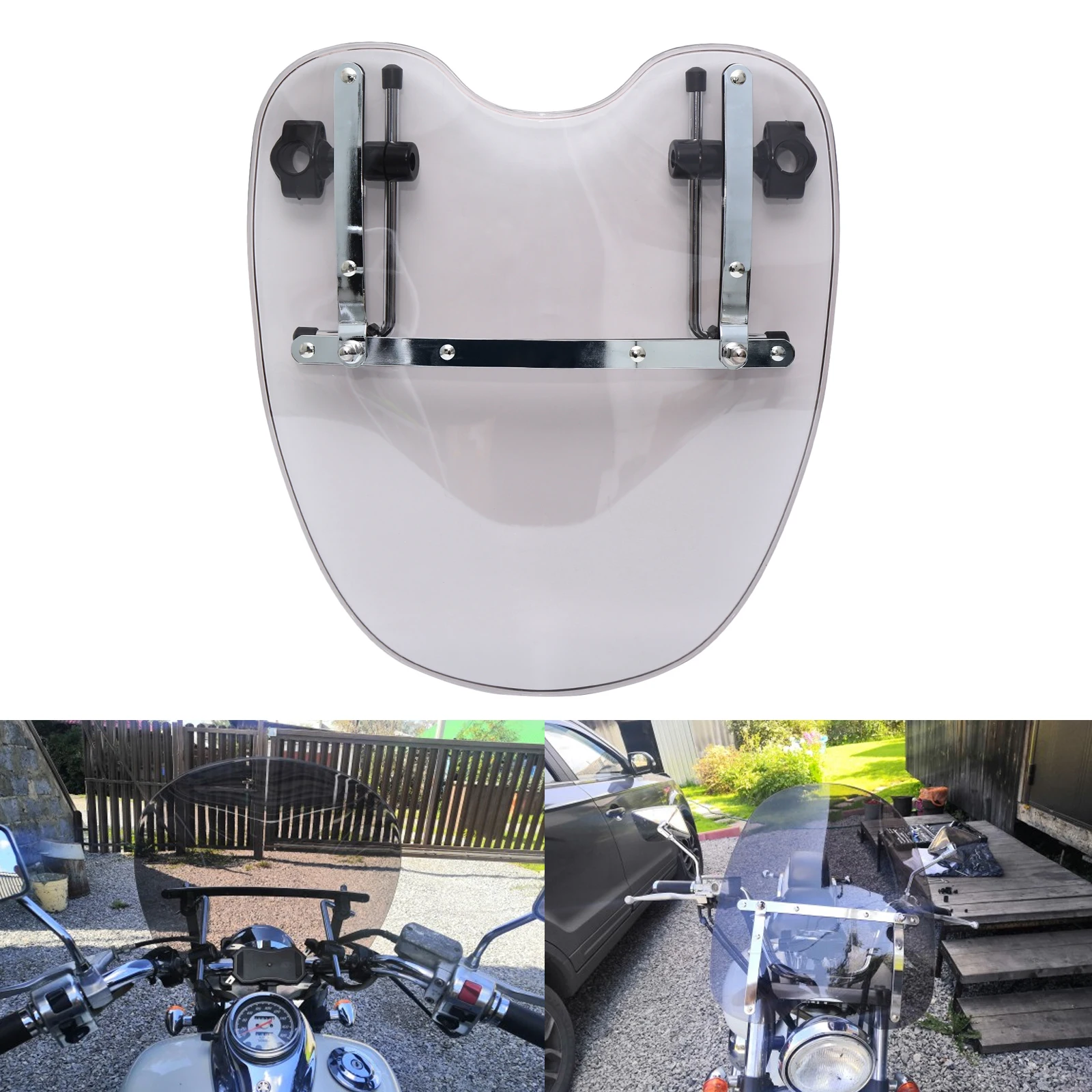 Samger Smoke Windshield WindScreen For Yamaha For Suzuki For Honda Windshield For Harley Davidson Dyna Fatboy XL883 1200 X48 72