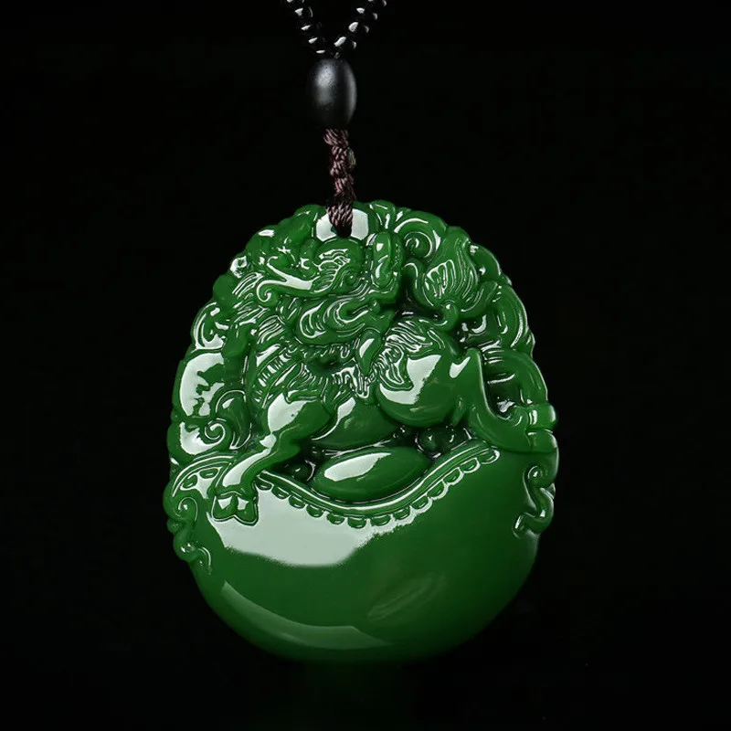 

Xinjiang Hetian Jade Jade Kirin Gift Pendant for Men and Women Lucky and Evil Transfer Pendant Jewelry