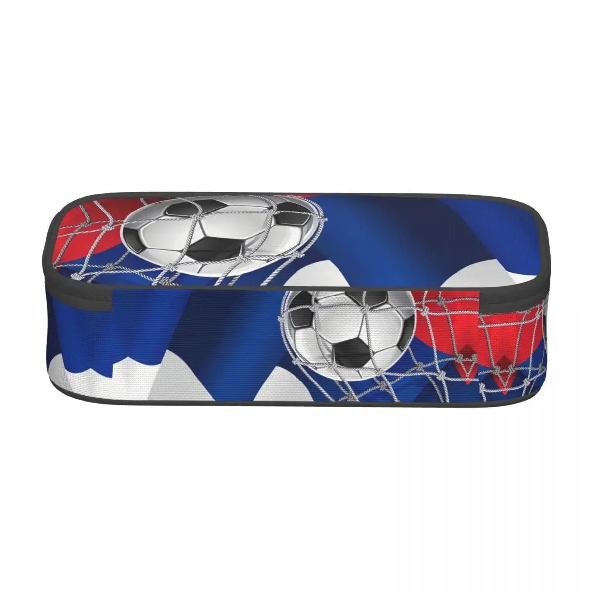 مخصص لطيف كول كرة القدم كرة القدم طباعة مقلمة للبنين بنات سعة كبيرة صندوق القلم حقيبة القرطاسية