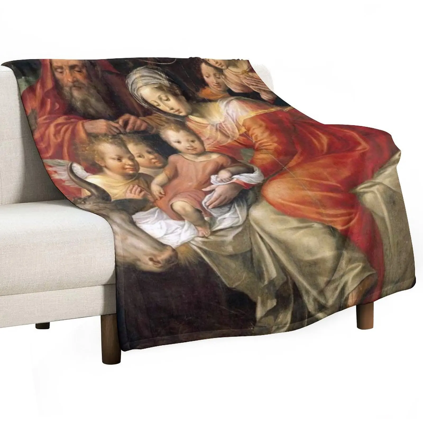 Jacob de Backer - The Nativity - classic Christmas Nativity scene Throw Blanket For Decorative Sofa Travel Blankets