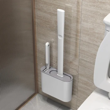 Wall Hanging Silicone Toilet Brush 1