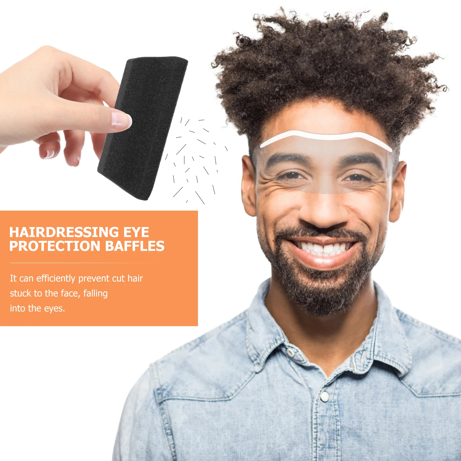 

50 шт. Прозрачные защитные экраны для лица при стрижке волос, прозрачные визоры для парикмахерских, принадлежности для салонов для стрижки, окрашивания и укладки