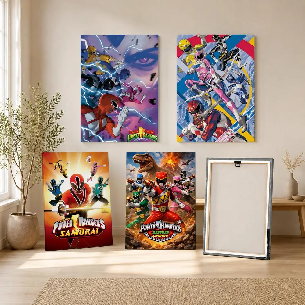Best Seller P-Power R-Rangers Painting Calligraphy Canvas Wall Art Living Room Bedroom Hallway ClearPrint Non-Fading&Gift