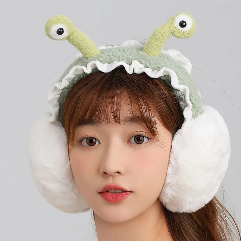 أغطية أذن جديدة مضادة للتجميد للدفء وحماية أذن شتوية قابلة للطي للطلاب. غطاء أذن لطيف مضاد للتجمد لركوب الدراجات.