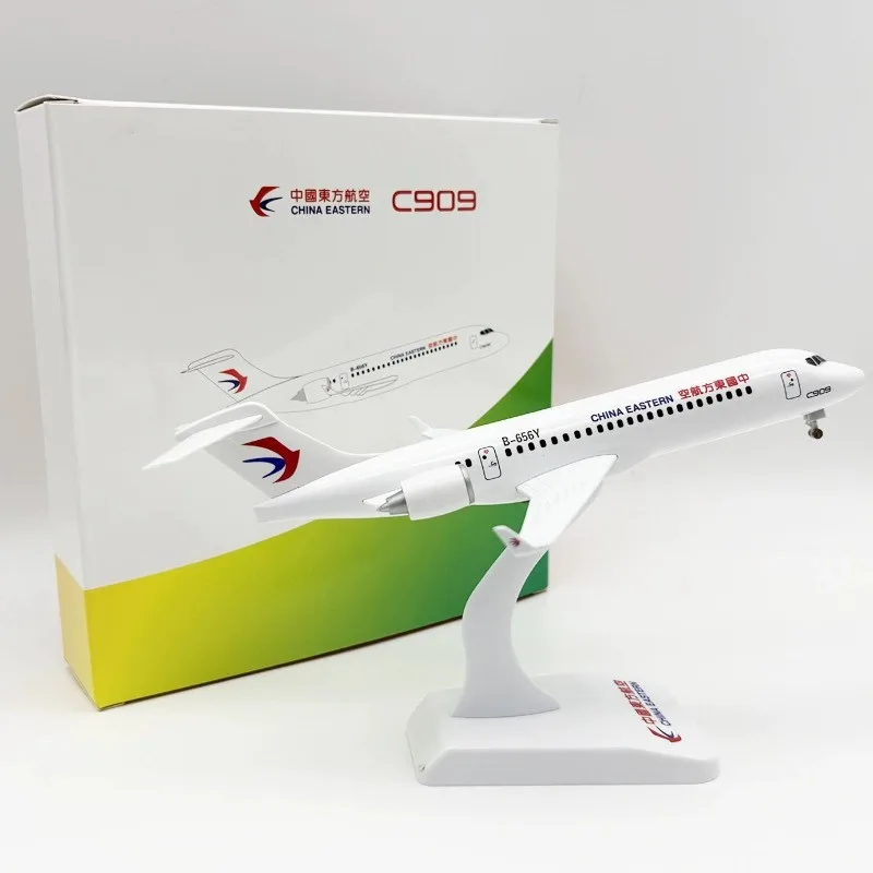 

24cm Diecast Metal Airplane Model ARJ-21 C909 China Eastern Airways Miniature Plane With Base Collectible Aircraft Toy Boys Gift