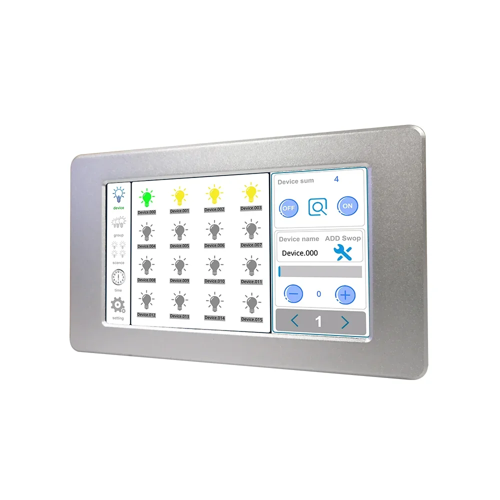 Lights Controller Management System Dali Master Dimmers DALI Touch Screen Panel Controller for DALI Lighting Equipment