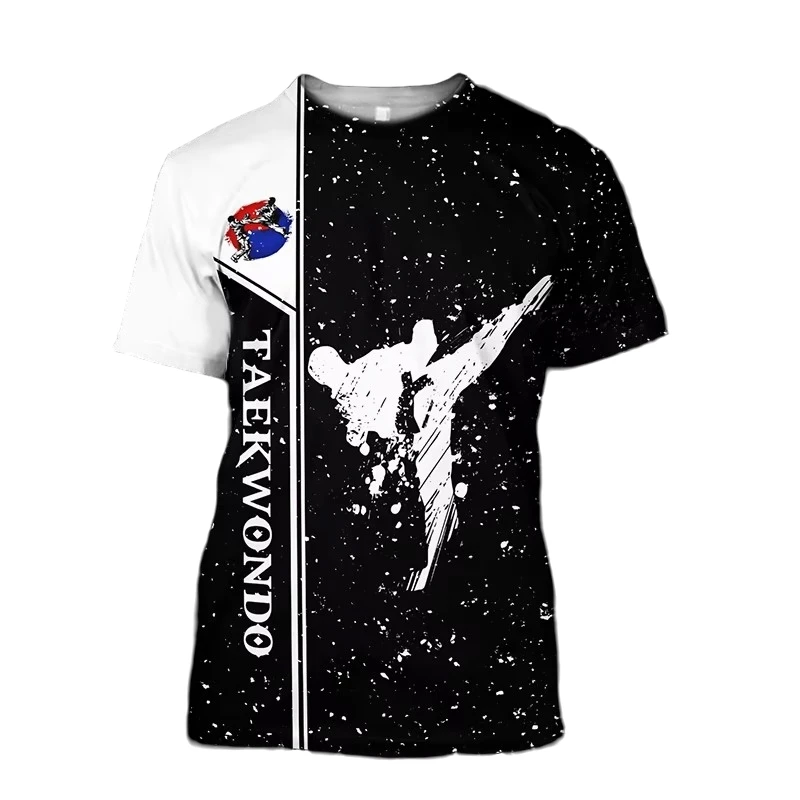 

3D Print Taekwondo Pattern Children's T-Shirt Summer O-Neck Short Sleeve Casual Top for Boys And Girls Fashion Clothing