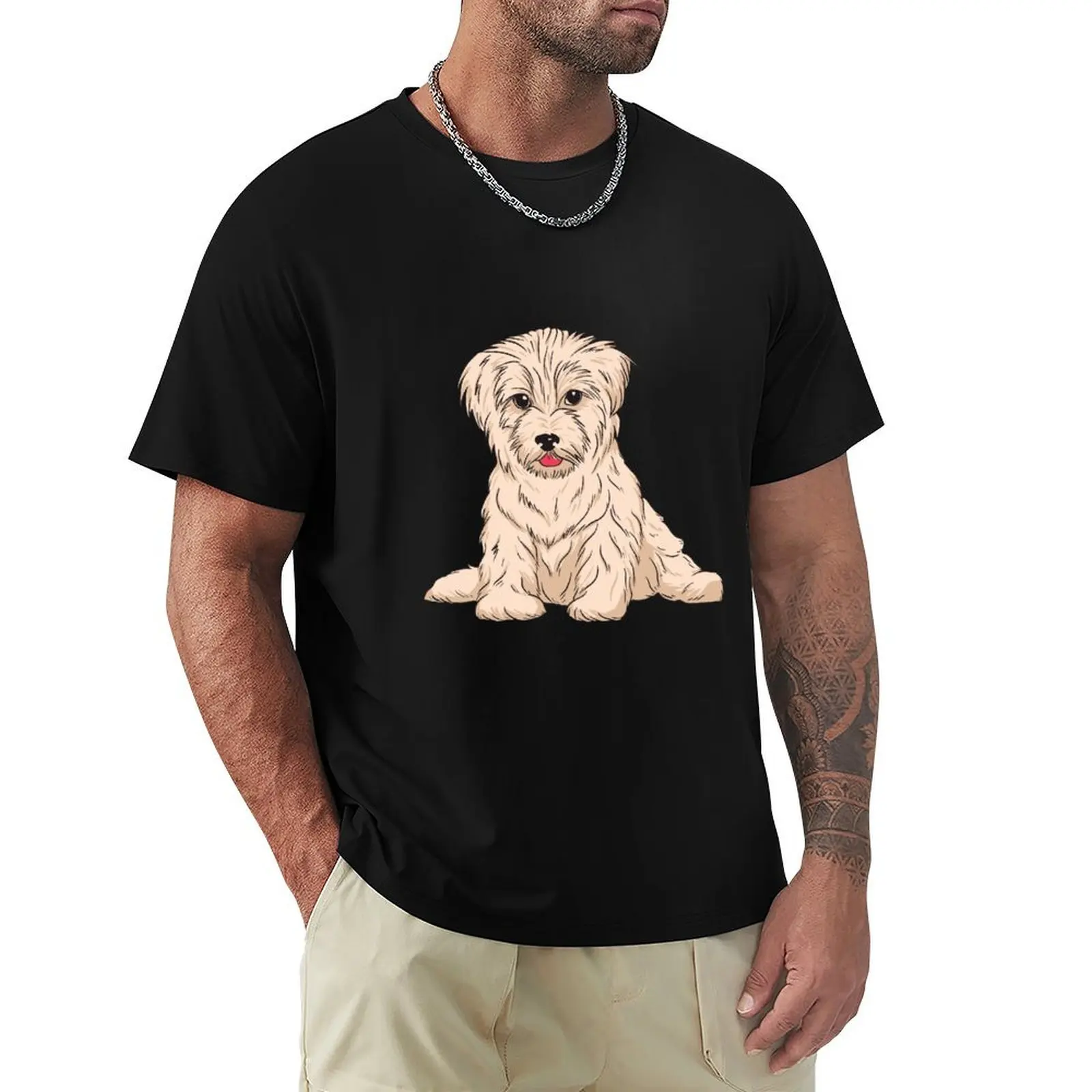 

Cute Havanese Dog Design T-Shirt Casual All Match Short Sleeve T-Shirt