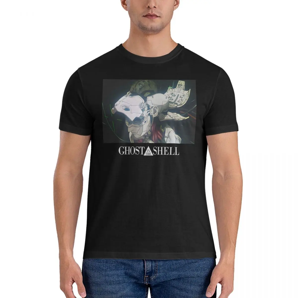 Men's T-Shirt Introduction N Amazing Cotton Tees Short Sleeve Ghost In The Shell T Shirt Crewneck Tops Gift Idea