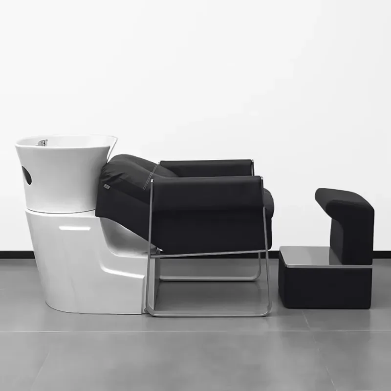 Ergonomic Modern Shampoo Bed Massage Fashion Simple Delicacy Shampoo Recliner Luxury Nordic Cadeira De Barbearia Salon Furniture