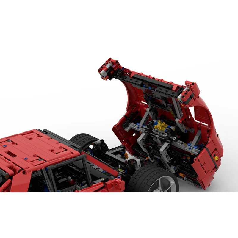 بطل سرعة السيارات Moc قوالب بناء وحدات 1:8 سوبر سيارة رياضية نموذج التكنولوجيا كتل عيد الميلاد لتقوم بها بنفسك لعبة هدية البناء #6