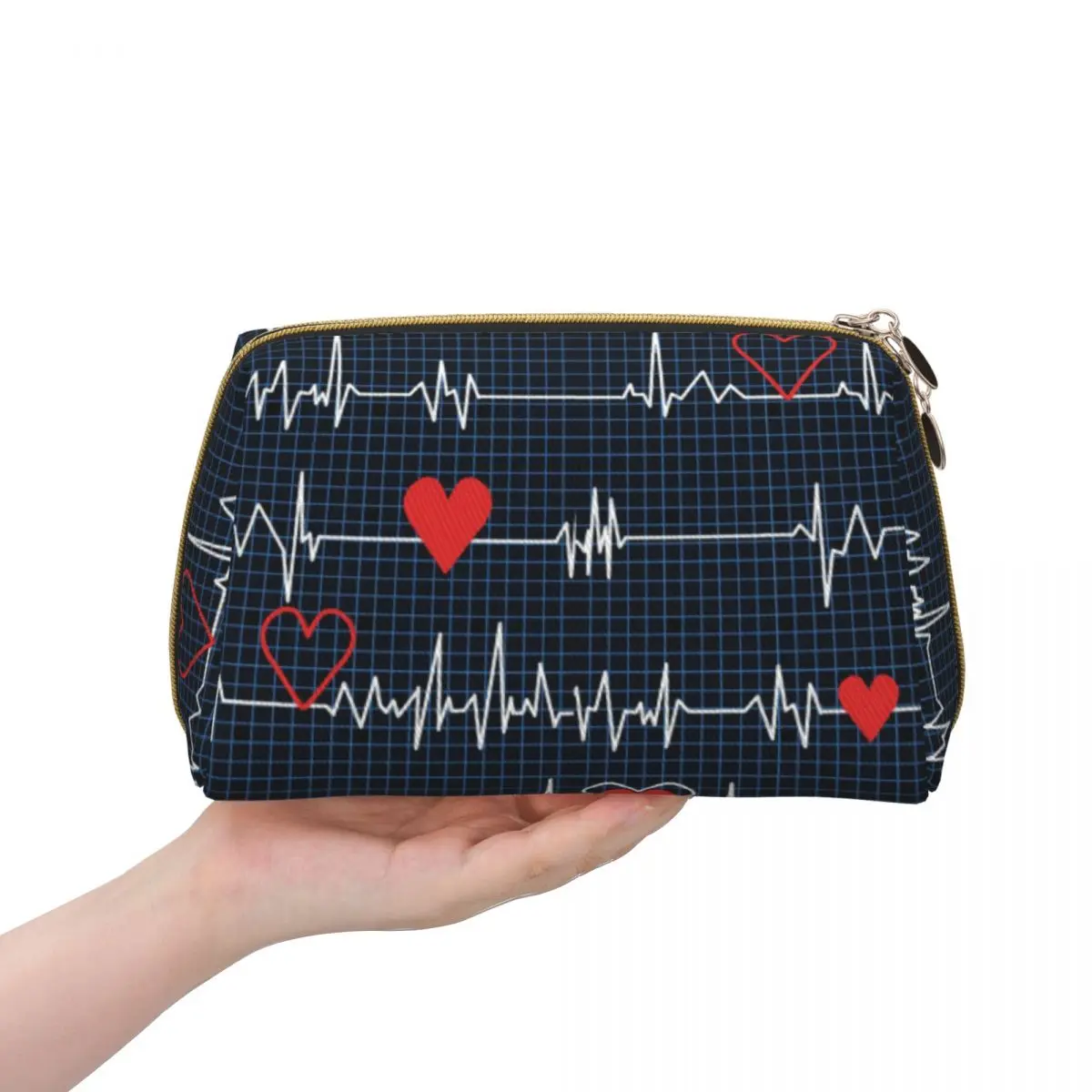 

Cute Nurse Print Large-Capacity Travel Cosmetic Bag Portable Leather Makeup Pouch Women Waterproof Bathroom Washbag Toiletry Kit