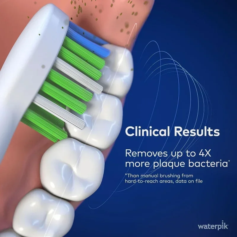 Qwwaterpic sensonic sonic electric toothbrush,rechargeable toothbrush for adults with 3 modes,travel case,USB charger,White St