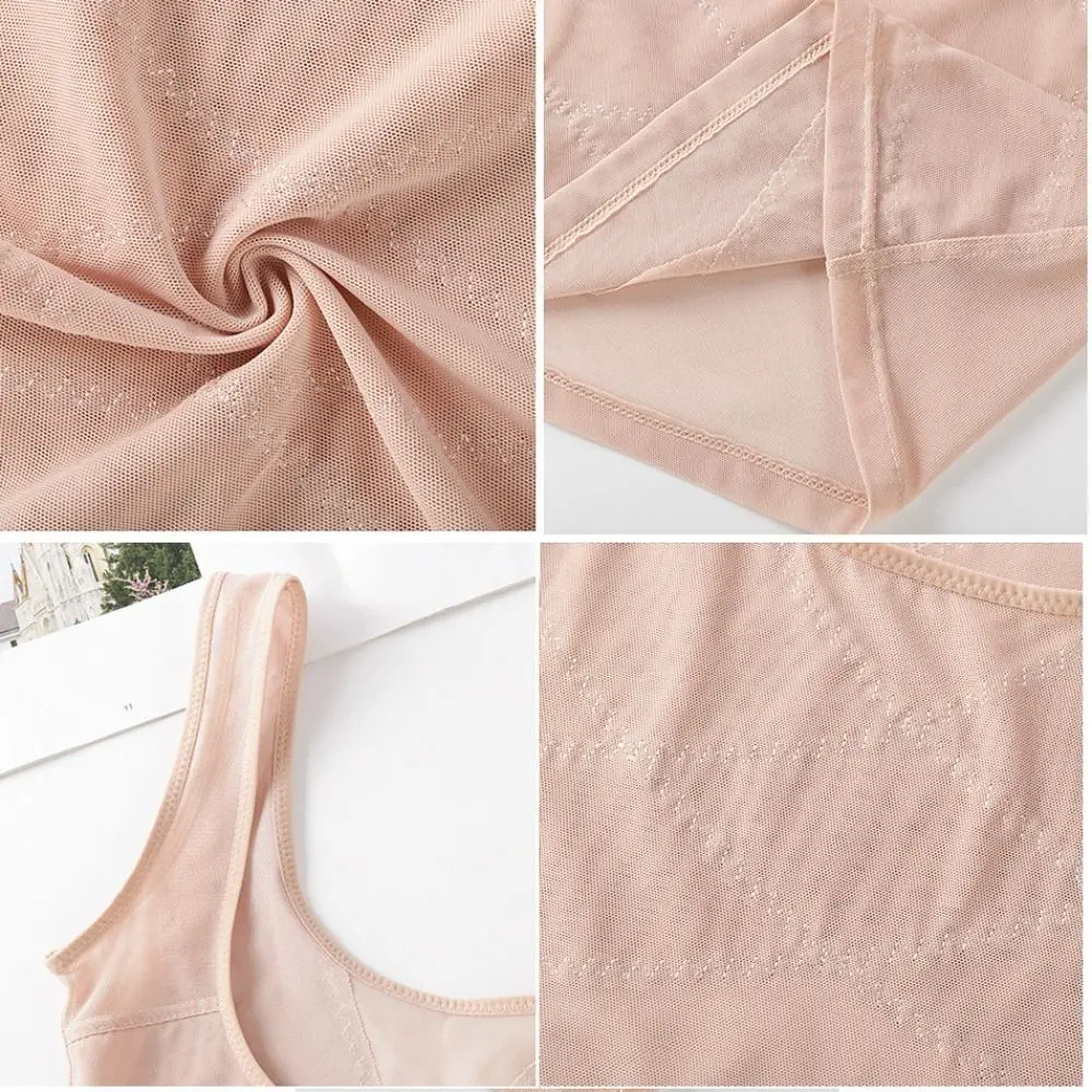 Elastischer Netz-Bodysuit, schlankmachend, nahtlos, Bauchweg, Postpartum-Weste, Bauchkontrolle, Dessous, Damen-Korsett-Top, Postpartum – Detail 7