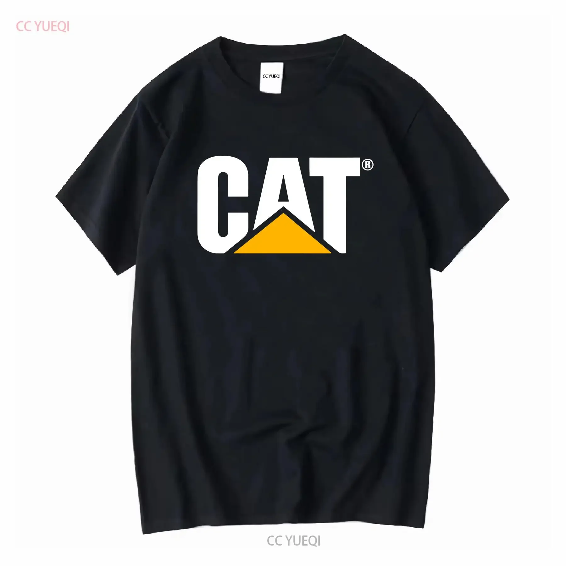 CAT CATERPILLER CONSTRUCTON EQUIPMENT BLACK SMALL T SHIRT F1413 vintage Washed Comfortable Top For Everyday Wear Stylish Soft