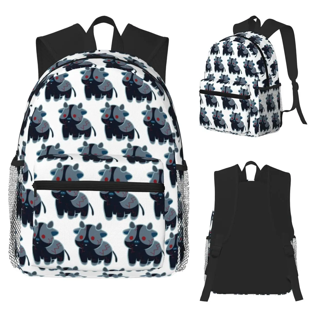 

Cyber Cow Pawfect Pair Cute Matching Set Student Backpack School Bag Hiking Travel Daypack for Men Women Bookbag Shoulder Bags