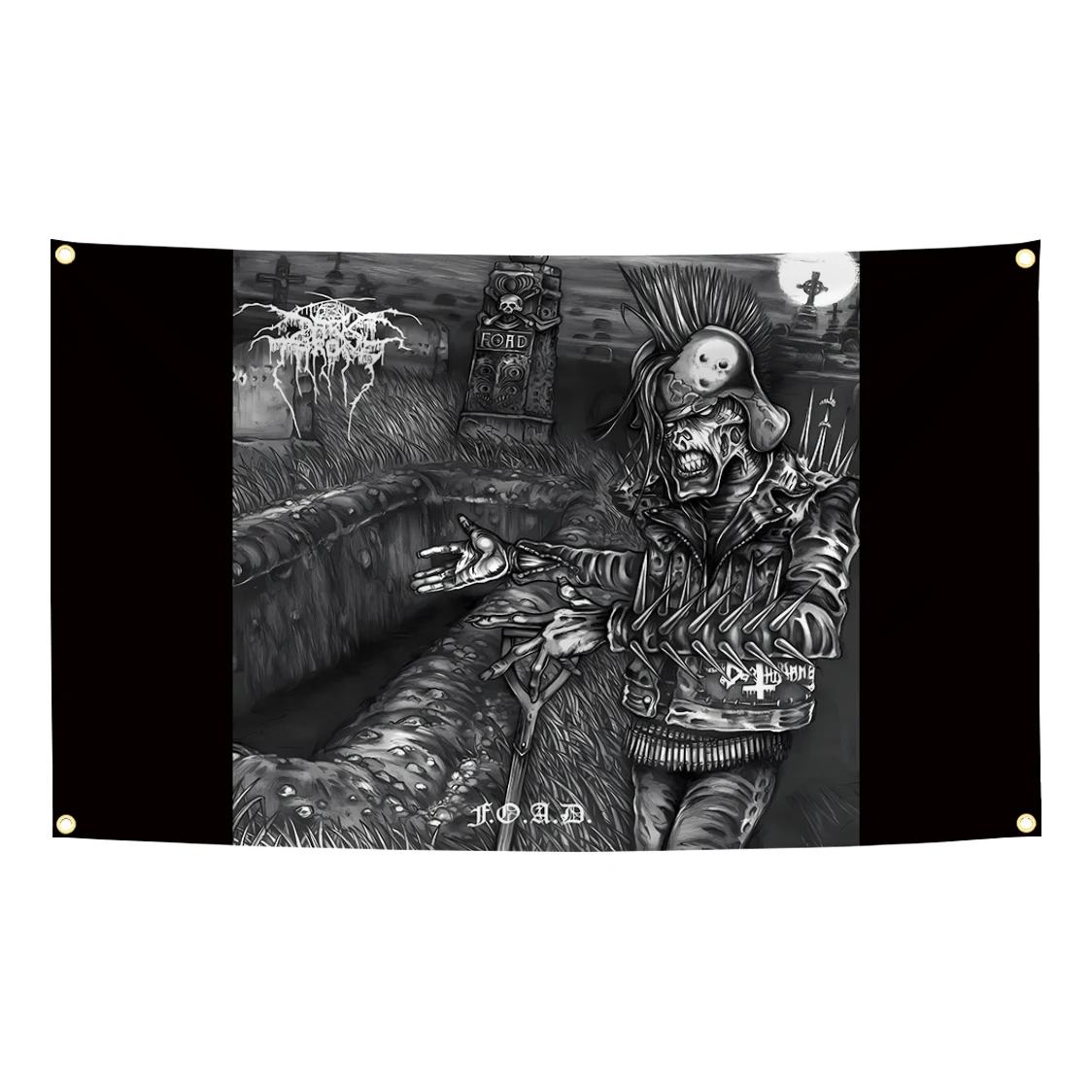 90x150cm D-Darkthrones Heavy Rock Band Flag Polyester Digital Printing Banner for Bedroom Wall Art Out Door Tapestry