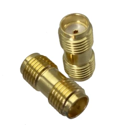 10pcs SMA female to SMA female Jack in series RF coaxial adapter connector Wire Terminals 50ohm Brass