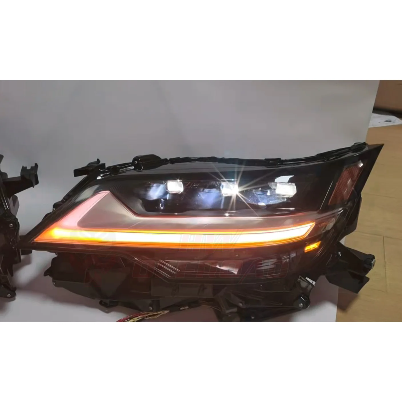 Full LED Headlight for Lexus LX570 2008-2015 Upgrade to 2025 LX600 LED DRL Daytime Running Light Head Lights