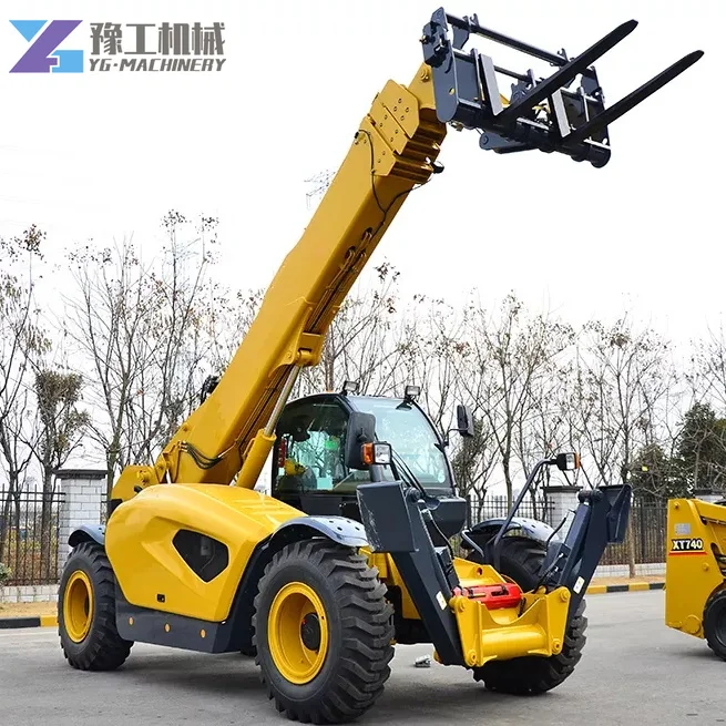 YG 3.0 Ton 4WD Telescopic Handler Forklift Loader Telehandler Small Telescopic Handler Boom Loader