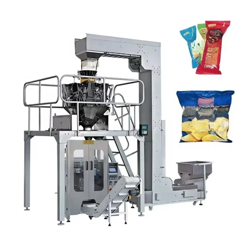 Customized Automatic Vertical Weighing Multifunctional Packing Machine for Expanded Food Potato Chip Packaging Equipment