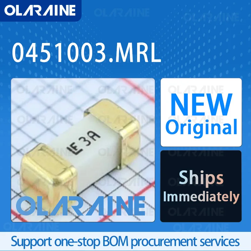 10/50/100Pcs 0451003.MRL SMD Original 100%new Surface Mount Fuse 125VAC 3A .0227ohms 451 NANO2