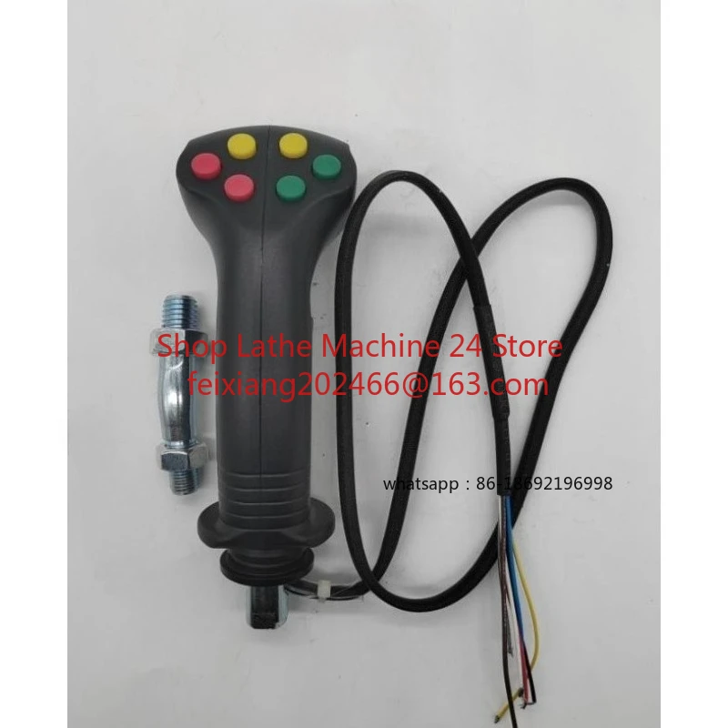 

1PC for Excavator Parts Logging Iron Stone Tools Agricultural Harvester Electric Control 6 Button Joystick Handle