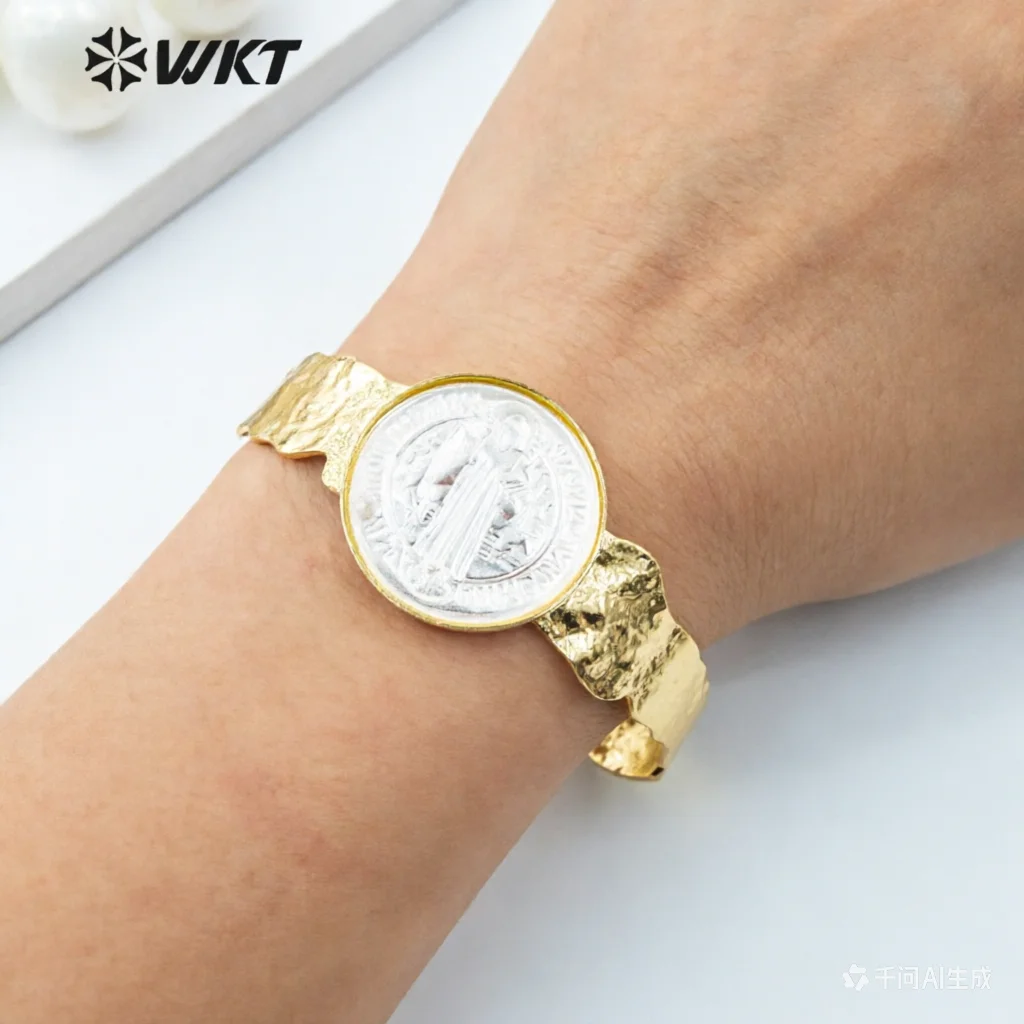 

WT-MPB083 WKT 2023 Модный стильный круглый браслет из перламутра, красивый, качественный, свадебный подарок, аксессуар для женщин, украшение для вечеринки.